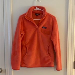 Coral Patagonia Fleece Pullover